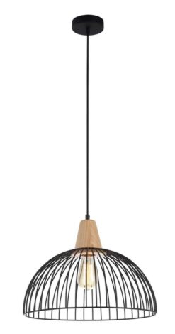CLA PENDANT ES Blk SML WIRE DOME OD400mm | STRAND1