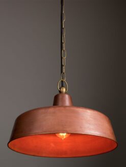 CLA PENDANT ES 60W MATT BLK ANGLED DOME IP23 OD 400mm | DEKSEL06