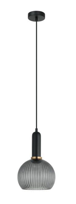 CLA PENDANT ES Blk Smoky Glass Wine Glass OD200mm | VINTAJ1