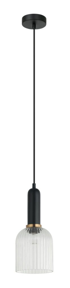CLA PENDANT ES Clear Glass Ellipse OD140mm | VINTAJ12