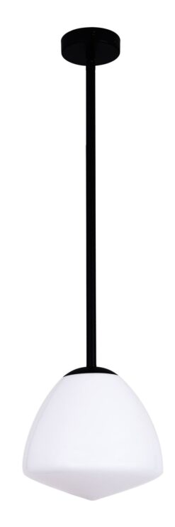 CLA PENDANT ES Matt Black / Frosted (Matt) Tipped Dome Glass OD220mm | CIOTOLA1