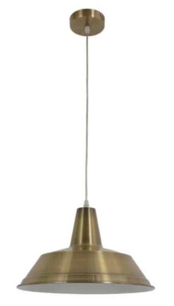CLA PENDANT ES Antique Brass ANGLED DOME OD355mm | DIVO1