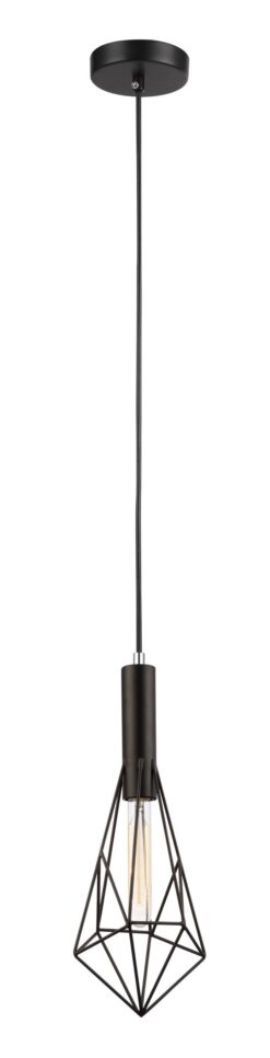 CLA PENDANT ES Blk SML DIAMOND CAGE OD175mm | BLACKBAND5