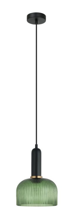 CLA PENDANT ES Green Glass Dome OD200mm | VINTAJ14