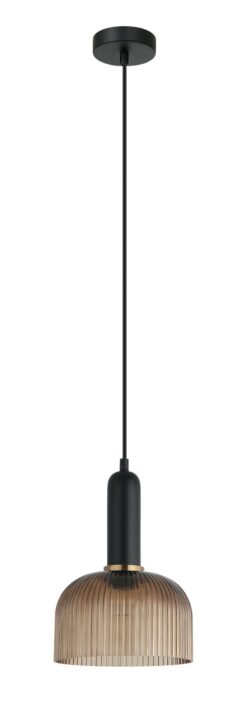 CLA PENDANT ES Amber Glass Dome OD200mm | VINTAJ15