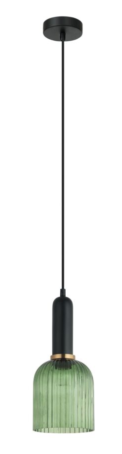 CLA PENDANT ES Green Glass Ellipse OD140mm | VINTAJ8