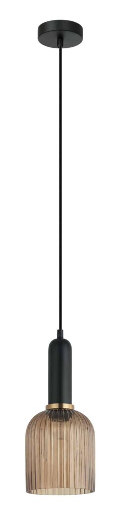 CLA PENDANT ES Amber Glass Ellipse OD140mm | VINTAJ9