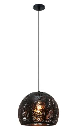 CLA PENDANT ES BLK Embossed DOME OD300mm w/Blk | BOTANICA02