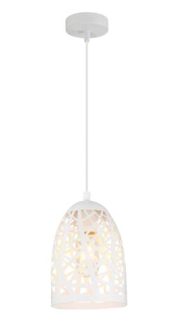 CLA PENDANT ES 72W White Iron Cage Ellipse OD140mm x H200mm | ESCAMA2