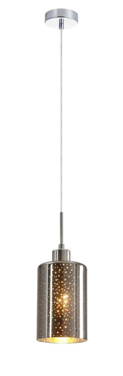 CLA PENDANT ES 72W Chrome Glass Dotted Effect OD120mm x H180mm | ESPEJO3