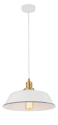 CLA PENDANT ES 40W WH Angled Dome OD360mm | CEREMA2