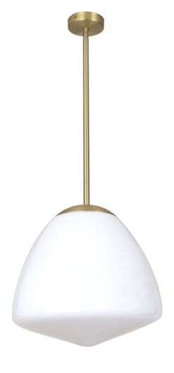 CLA PENDANT ES Antique Brass / Frosted (Matt) Tipped Dome Glass OD350mm | CIOTOLA6