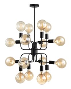 CLA PENDANT ESx16 Matt Blk 8 x C Arms OD505mm | HEXADE1