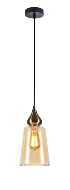CLA PENDANT ES 72W Bronze Amber Flat Top ELLIPSE OD160xH305 mm | JEREZ1