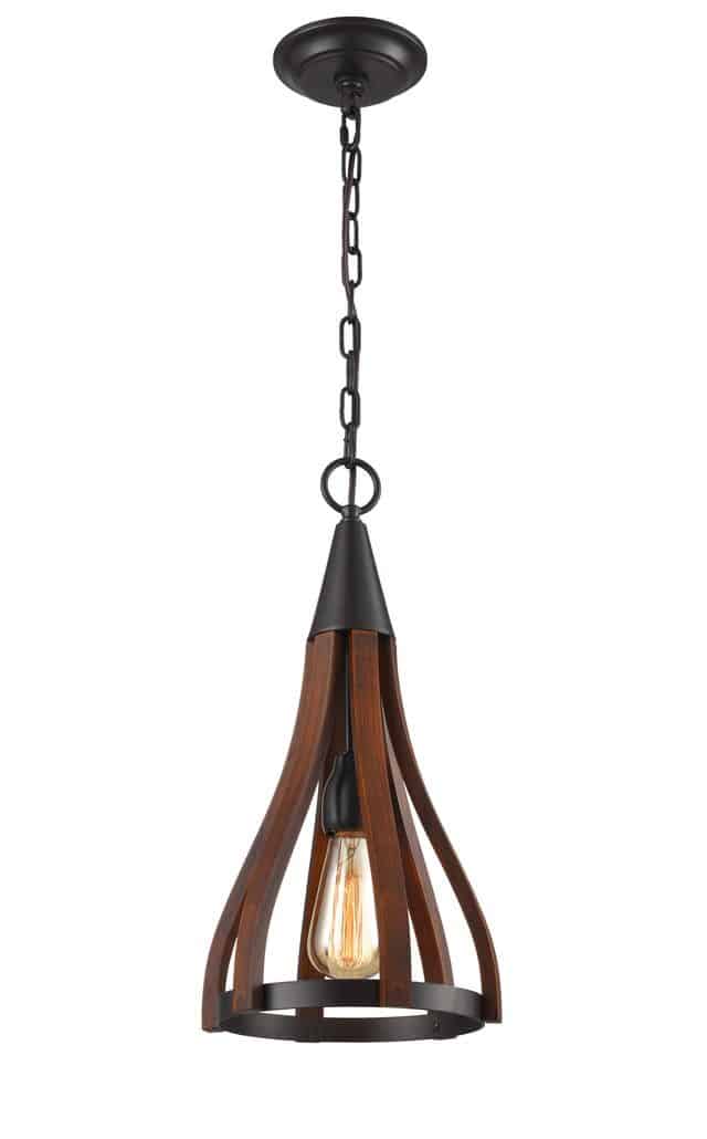 CLA PENDANT ES Dark Red Wood SML BELL OD226mm | KHALEESI1