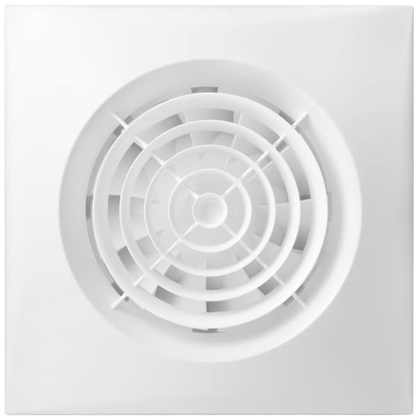 Fantech Trade Silent Wall Mounted Fan 100mm c/w Run On Timer White | SILENT-100T-W