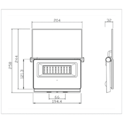 Vibe 20W LED Solar Floodlight | VBLFLS20W46K - Image 3