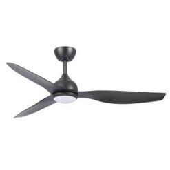 Fanco Eco Style DC Ceiling Fan with LED Light & Remote - Black 52" | F4011/202A