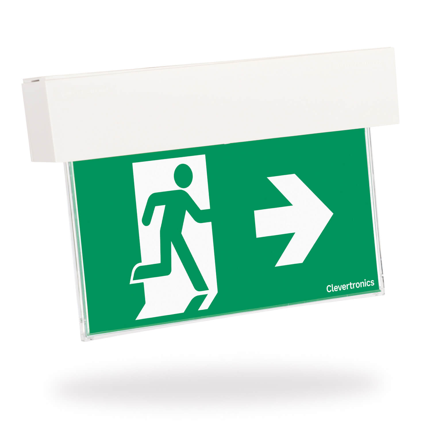 Clevertronics Ultrablade PRO Surface Mount Blade LED Emergency Exit | EUBPRO-SM-LI