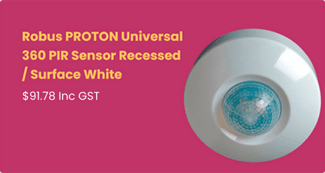 Robus PROTON Universal 360 PIR Sensor Recessed / Surface White